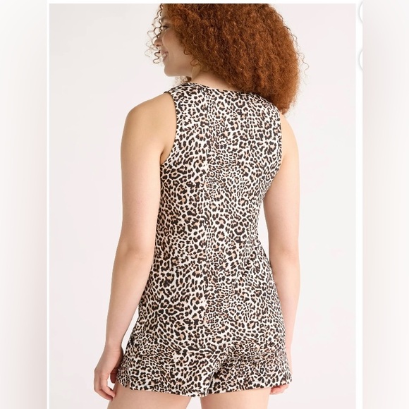 Women’s Joyspun Animal Print Sleeveless VNeck Tank & Shorts Pajama Set. Size 2X - Picture 2 of 3